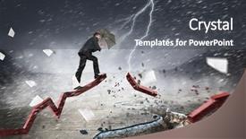  Presentation with challenge - Slide set having bankruptsy - strong enough to challenge it background and a  colored foreground