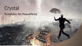  Presentation with challenge - Amazing presentation theme having bankruptsy - strong enough to challenge it backdrop and a  colored foreground