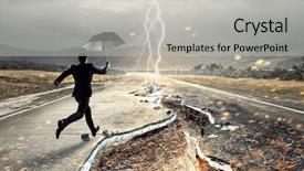  Presentation with challenge - Cool new presentation design with bankruptsy - strong enough to challenge it backdrop and a  colored foreground