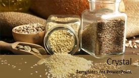  Presentation with seed oil - Colorful slide set enhanced with banks bread buns and oil backdrop and a gold colored foreground