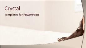  Presentation with latina - Amazing theme having banner beautiful happy young latina backdrop and a sky blue colored foreground