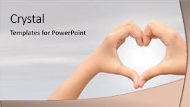  Presentation with human heart - Amazing slide set having banner family day - concept or conceptual human male backdrop and a  colored foreground