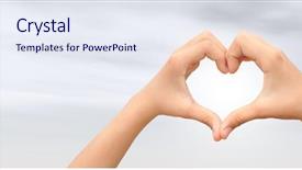  Presentation with love romance - Presentation consisting of banner family day - concept or conceptual human male background and a sky blue colored foreground