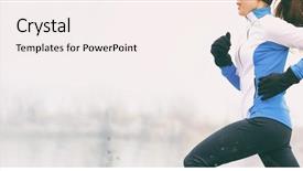  Presentation with winter weather - Cool new theme with banner jogging in cold weather backdrop and a sky blue colored foreground