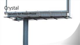  Presentation with airplane the sky travel - PPT layouts consisting of banner marketing - billboard in the sky background and a white colored foreground