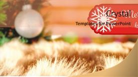  Presentation with merry christmas - Colorful slide set enhanced with banner merry christmas against multi backdrop and a coral colored foreground