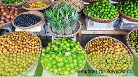  Presentation with vietnam hanoi - Audience pleasing presentation design consisting of banner-of-tropical-spices backdrop and a yellow colored foreground