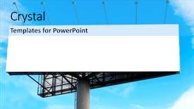  Presentation with illuminated - Cool new slide deck with banner publicity - wide white background of illuminated backdrop and a cyan colored foreground