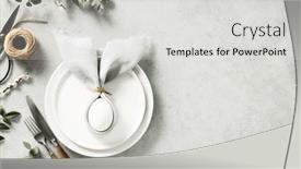  Presentation with modern flowers - Presentation design featuring banner-stylish-easter-flat-lay background and a light gray colored foreground