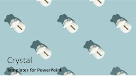  Presentation with blue financial - Presentation design consisting of banner-white-piggy-banks background and a  colored foreground