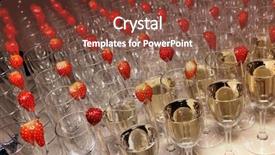  Presentation with alcohol energy drinks - Theme with banquet catering - welcome drinks background and a tawny brown colored foreground