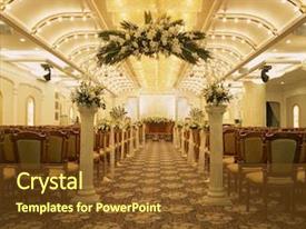 Banquet Hall Interior Details PPT template 27 | CrystalGraphics