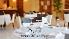  Presentation with banquet hall - Beautiful slides featuring banquet hall - tables set for meal backdrop and a lemonade colored foreground
