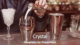  Presentation with bartender - Amazing slides having banquet night - bartender is adding milk backdrop and a tawny brown colored foreground