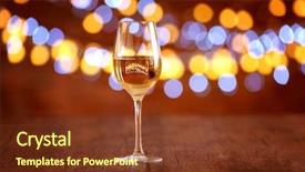  Presentation with old wooden table food - Colorful PPT layouts enhanced with banquet night - glass of wine on wooden backdrop and a  colored foreground