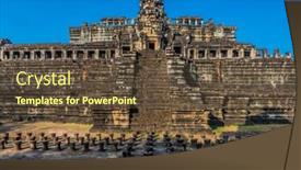  Presentation with cambodia - Amazing presentation having baphuon temple angkor thom cambodia backdrop and a tawny brown colored foreground