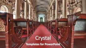  Presentation with baptism - Amazing PPT theme having water baptism - beautiful interior of st george's backdrop and a tawny brown colored foreground