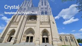  Presentation with united states - PPT theme consisting of baptism jesus - national cathedral washington dc united background and a teal colored foreground