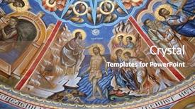  Presentation with baptism - Cool new PPT theme with baptism of the lord backdrop and a coral colored foreground