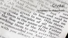  Presentation with new testament - Audience pleasing slide set consisting of baptized - mathew 28 19 backdrop and a light gray colored foreground