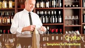  Presentation with clove - Theme having bar - waiter clean glass background and a  colored foreground