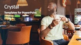  Presentation with two men on a judo - Slides consisting of bar and ordering one more background and a tawny brown colored foreground