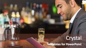  Presentation with bar drinks wine - Theme featuring bar and reading drinks menu background and a tawny brown colored foreground