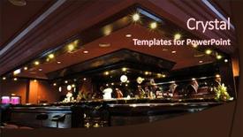  Presentation with bar - Slides having bar at a trendy nichtclub background and a wine colored foreground