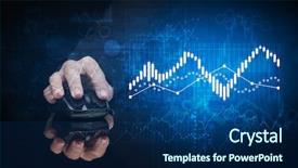  Presentation with population statistical analysis - Slide deck enhanced with bar chart cash - hand using wireless mouse background and a  colored foreground