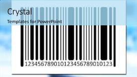  Presentation with vector - Presentation theme with bar code on color background vector image background and a light blue colored foreground