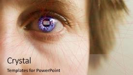  Presentation with scanning - Theme enhanced with bar code security big brother background and a lemonade colored foreground