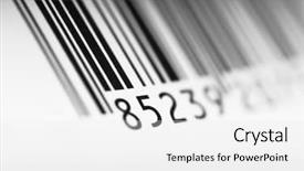  Presentation with code - Colorful presentation theme enhanced with bar code backdrop and a white colored foreground