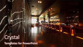  Presentation with tall - Presentation theme consisting of bar counter with red tall background and a wine colored foreground