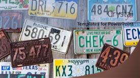  Presentation with car design - Colorful PPT theme enhanced with bar-harbor-maine-usa-august backdrop and a light blue colored foreground