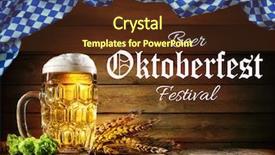  Presentation with beer hops - Slides consisting of bar hopping - oktoberfest beer with wheat background and a tawny brown colored foreground