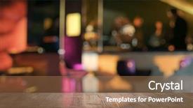  Presentation with night club - Amazing presentation having bar in a night club backdrop and a coral colored foreground