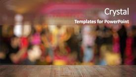  Presentation with night club - Presentation theme consisting of bar in a night club background and a tawny brown colored foreground