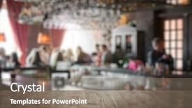  Presentation with night club - Slides having bar in a night club background and a violet colored foreground