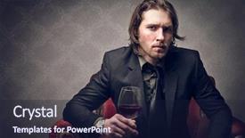  Presentation with one young man exercising handball - Colorful slide set enhanced with bar lounge - attractive young man with glass backdrop and a  colored foreground