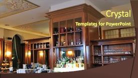  Presentation with luxury - PPT layouts with bar lounge - coffee restaurant indoor with luxury background and a tawny brown colored foreground
