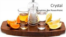  Presentation with gold silver - Theme consisting of multi-ethnic men holding cocktails background and a wine colored foreground