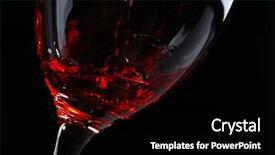  Presentation with wine - Beautiful presentation theme featuring bar menu - pouring red wine on dark backdrop and a black colored foreground