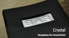  Presentation with scan bar codes - Presentation design featuring bar menu on a glass background and a dark gray colored foreground