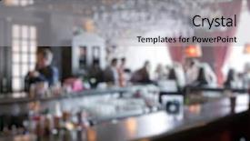  Presentation with night club - PPT theme featuring bar night - blurred background club party background and a light gray colored foreground