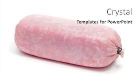  Presentation with bar - Beautiful PPT theme featuring bar-of-ham-isolated backdrop and a white colored foreground