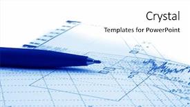  Presentation with accessories - Theme consisting of bar pie chart - business accessories on a background background and a white colored foreground