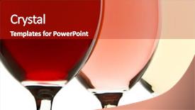  Presentation with red and white rose petals - Audience pleasing PPT layouts consisting of bar restaurant menu - three glasses with white rose backdrop and a crimson colored foreground