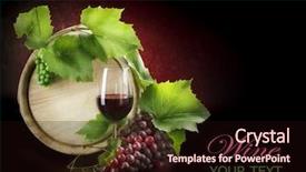 Presentation with restaurant menu - Colorful slide deck enhanced with bar restaurant menu - wine backdrop and a wine colored foreground