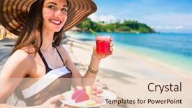  Presentation with fruit melon - Beautiful theme featuring barbary fig for breakfast backdrop and a lemonade colored foreground