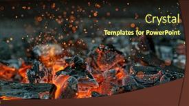  Presentation with charcoal - Presentation featuring barbecue-grill-pit-with-glowing background and a wine colored foreground